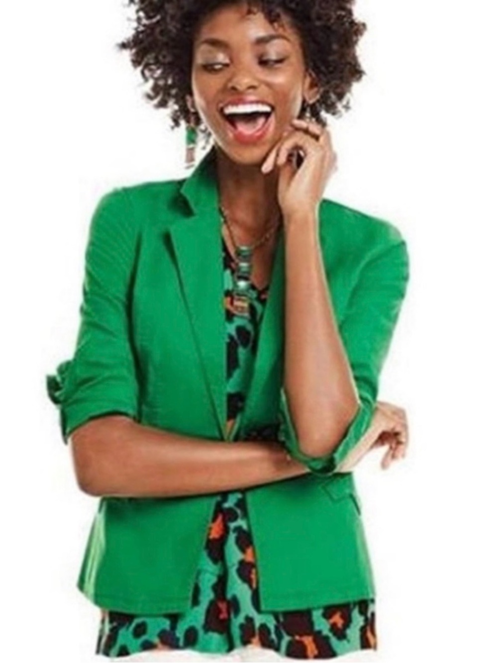 Cabi 5097 Jelly Bean Verde Jacket Blazer Kelly Green Women’s Size XS Career